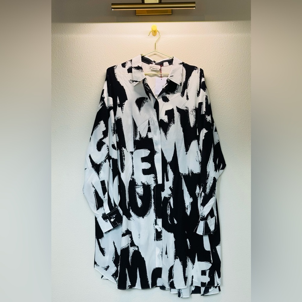 Alexander McQueen Monochrome Graphic Dress